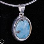 Larimar bleu océan naturel très rare Pendant - Argent 925 -