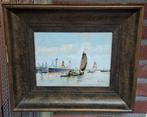 A v/d Ven (XX) - Haven Rotterdam, Antiek en Kunst, Kunst | Schilderijen | Klassiek
