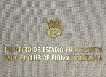 FC Barcelona - planos estudio inaguraxion camp nou - 1955 -