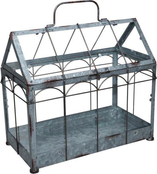 2dekans | Esschert Design Kweekkas 35,9 X 19 X 32,7 Cm Ijzer, Tuin en Terras, Tuinhuizen, Ophalen of Verzenden