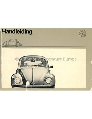 1972 VOLKSWAGEN 1200 1300 INSTRUCTIEBOEKJE NEDERLANDS, Autos : Divers, Modes d'emploi & Notices d'utilisation
