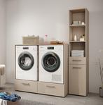 Meubella | Wasmachine kast | Beige | set van 2 kasten, Huis en Inrichting, Kasten | Overige, Verzenden, Nieuw