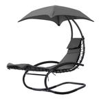 Ligstoel Tuin met UV-Parasol | OP = OP | 51% Voordeel, Tuin en Terras, Verzenden, Nieuw, Kunststof, Verstelbaar