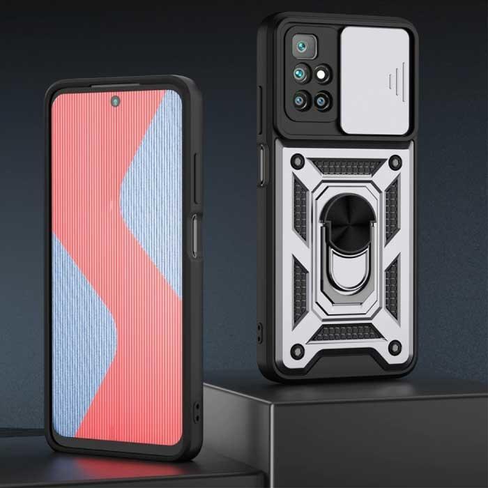 Xiaomi Redmi Note 11 Pro+ - Armor Hoesje met Kickstand en, Télécoms, Téléphonie mobile | Housses, Coques & Façades | Marques Autre