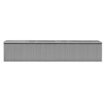 Tuinschuur 257x990x181 cm gegalvaniseerd staal grijs, Tuin en Terras, Tuinhuizen, Nieuw, Verzenden