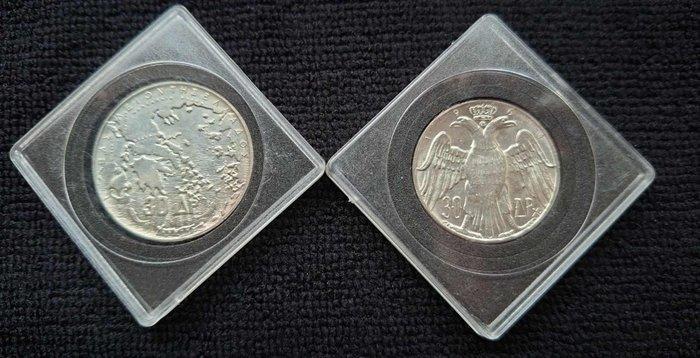 Griekenland. 30 Drachmai 2x 1963/1964 - Dynasty & Royal, Postzegels en Munten, Munten | Europa | Niet-Euromunten