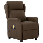 vidaXL Massage Relaxzetel Bruin Stof, Verzenden, Nieuw