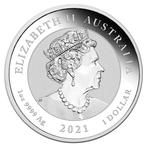 Australië. 1 Dollar 2021 1oz Australian Silver Quokka Gold
