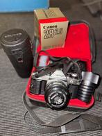 Canon AE-1 Program 50mm / 35mm / 28mm + Telezoom + Flash, Audio, Tv en Foto, Nieuw