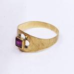 Ring - 18 karaat Geel goud - 0.35ct. tw. Robijn - Vintage, Nieuw