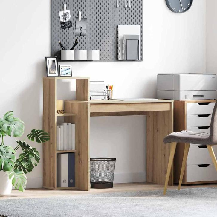 vidaXL Bureau artisanaal eikenkleurig 100 x 40 x 90 cm, Huis en Inrichting, Bureaus, Nieuw, Verzenden