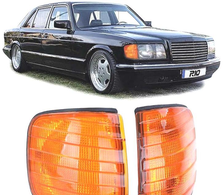 Clignotants Avant Pour Mercedes Classe S W126 79-91 Orange, Auto-onderdelen, Verlichting, Verzenden