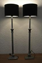 Lamp (2) - Chroom, Fluweel - Chique hoge lampen
