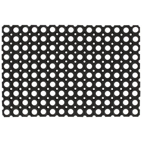 vidaXL Deurmat rechthoekig 60x80 cm rubber, Tuin en Terras, Deurmatten, Nieuw, Verzenden