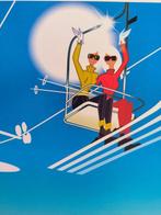 Monsieur Z - Original Travel Poster Combloux Alpes -