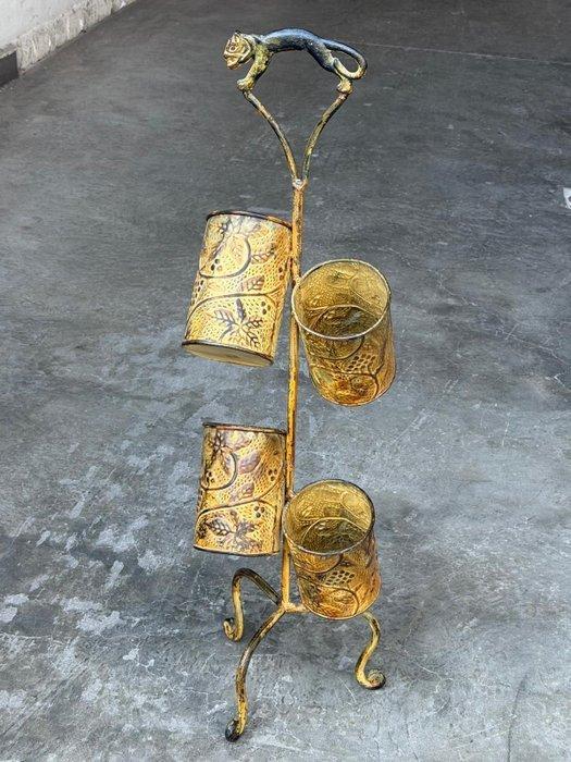 Wijnrek - Metaal - Flessenhouder, Antiek en Kunst, Curiosa en Brocante