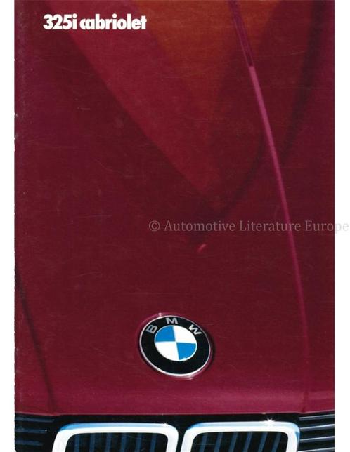 1986 BMW 3 SERIES CABRIOLET BROCHURE FRANS, Livres, Autos | Brochures & Magazines