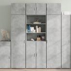 vidaXL Armoire de rangement gris béton 70x42,5x225cm, Verzenden, Neuf