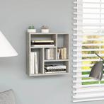 vidaXL Wandschap 45,1x16x45,1 cm bewerkt hout betongrijs, Huis en Inrichting, Kasten | Wandmeubels, Verzenden, Nieuw
