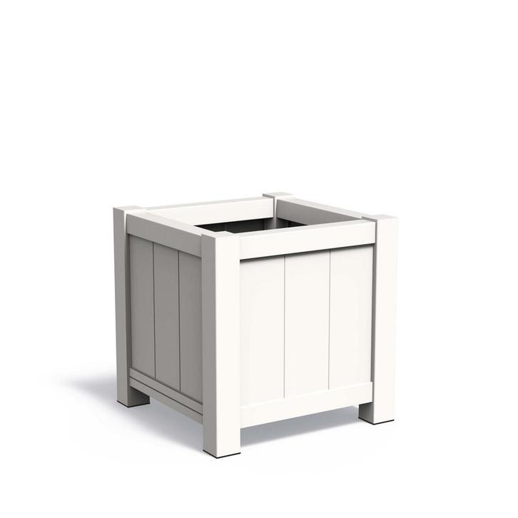 Aluminium plantenbak York 80x80x80cm - Met bodem, Tuin en Terras, Bloembakken en Plantenbakken, 60 cm of meer, 60 tot 100 cm, Tuin