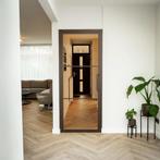 Stalen Binnendeur - Brons - 3 Vlaks - Brons rook glas, Doe-het-zelf en Bouw, Deuren en Vliegenramen, Minder dan 80 cm, Binnendeur