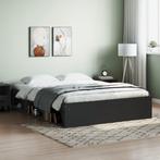 vidaXL Cadre de lit noir 150x200 cm très grand, Maison & Meubles, Chambre à coucher | Lits, Neuf, Verzenden