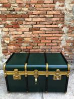 Koffer - hout en messing, Antiek en Kunst, Antiek | Wandborden en Tegels