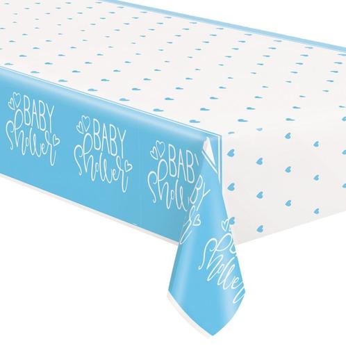 Babyshower Tafelkleed Blauw 2,13m, Hobby en Vrije tijd, Feestartikelen, Nieuw, Verzenden