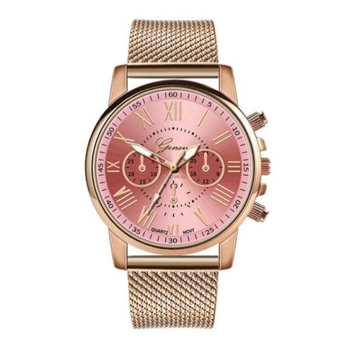Luxe Horloge voor Dames - Modieus Kwarts Uurwerk Mesh Bandje, Bijoux, Sacs & Beauté, Montres connectées, Envoi