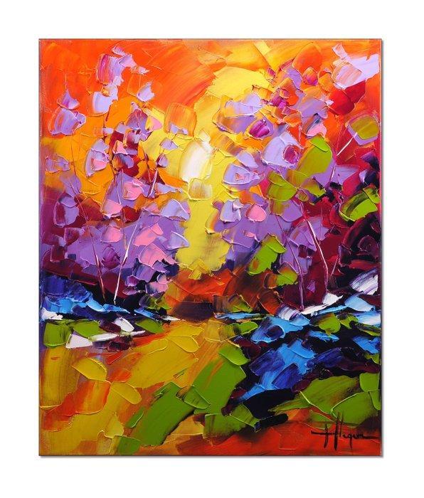 Olivier Pfleger - Mandrafina  Le sous-bois en automne, Antiek en Kunst, Kunst | Designobjecten