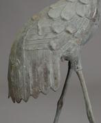 Tuinornamenten in de vorm van kraanvogels (, tsuru) - Brons, Antiek en Kunst