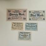 Memel. - 1/2, 1 ,2, 5 and 20 Mark - 1922 (Zonder
