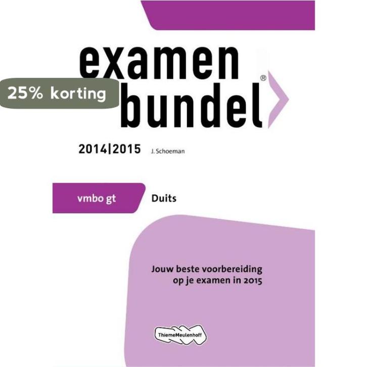 Duits / 2014/2015 vmbo gt / Examenbundel 9789006080513, Boeken, Schoolboeken, Gelezen, Verzenden