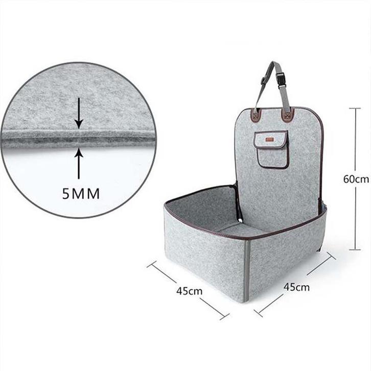 Hondenmand voor Voorstoel Grijs, Dieren en Toebehoren, Honden-accessoires, Nieuw, Verzenden