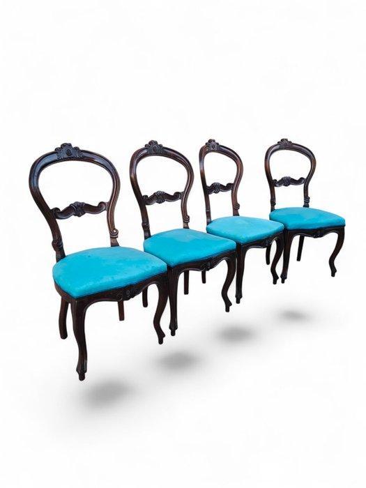 Stoel (4) - Hout, Textiel, Antiek en Kunst, Antiek | Overige Antiek