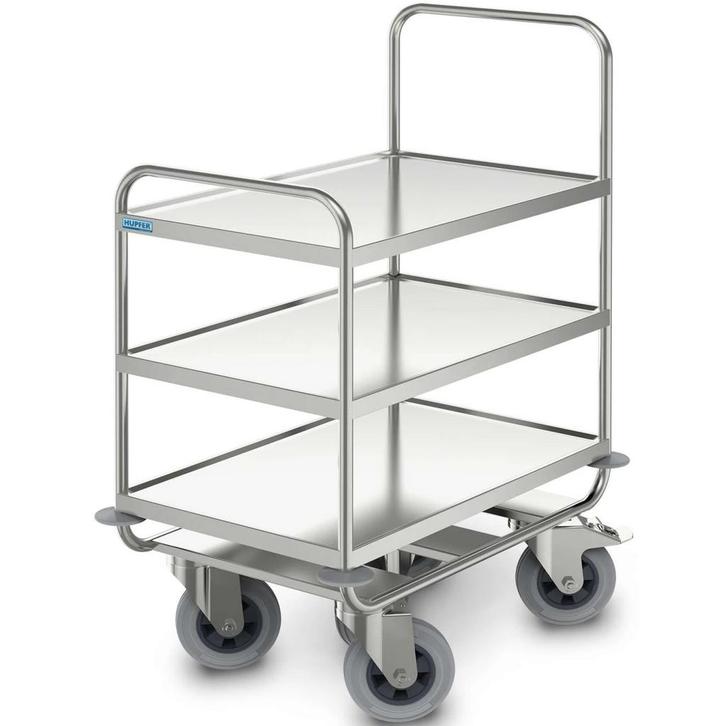 Serveerwagen | RVS | 3 Niveaus (1000x600) | Zware Belasting, Zakelijke goederen, Horeca | Keukenapparatuur, Nieuw in verpakking