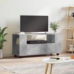 vidaXL Tv-meubel 102x34,5x43 cm bewerkt hout betongrijs, Verzenden, Nieuw