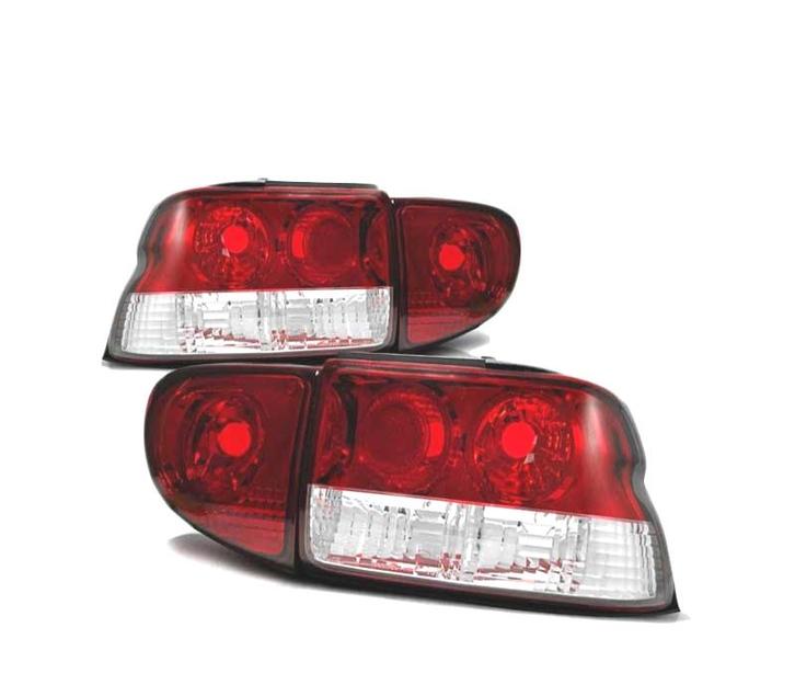 FEUX ARRIÈRE POUR FORD ESCORT MK6 7 93-00 STYLE LEXUS ROUGE, Auto-onderdelen, Verlichting, Verzenden