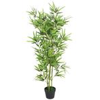 vidaXL Kunstplant met pot bamboe 120 cm groen, Huis en Inrichting, Woonaccessoires | Kunstplanten en Kunstbloemen, Verzenden, Nieuw