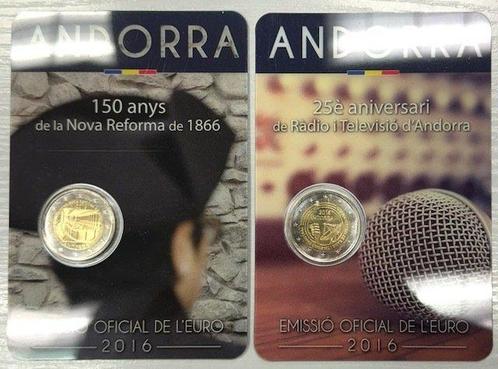 Andorra. 2 Euro 2016 Réforme de 1886 + Radio et, Postzegels en Munten, Munten | Europa | Euromunten