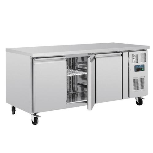 Polar U-serie 3-deurs Koelwerkbank met euronorm opslag 634L, Zakelijke goederen, Horeca | Keukenapparatuur, Koelen en Vriezen