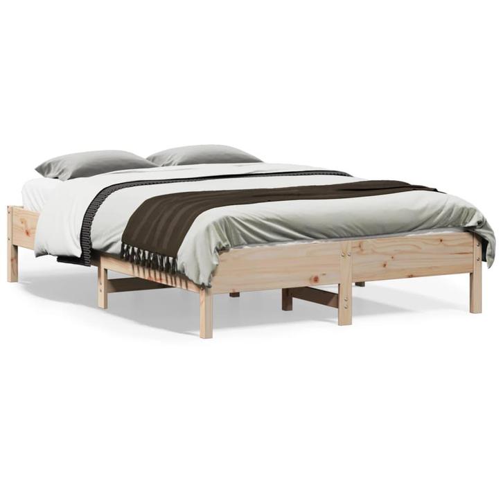 Massief grenen bed 135x190 | Tweede kansje | OP = OP, Huis en Inrichting, Slaapkamer | Bedden, Nieuw, Verzenden