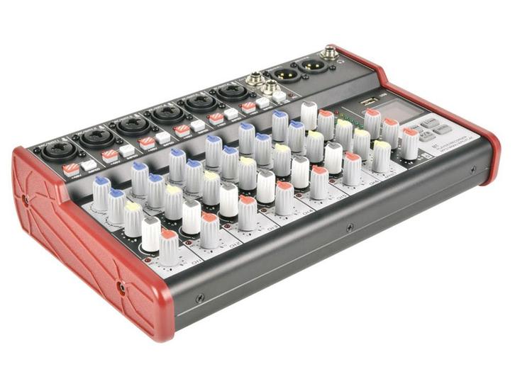 Citronic CSM-8 Mixer Met USB/Bluetooth En Delay Effect, Muziek en Instrumenten, Dj-sets en Draaitafels