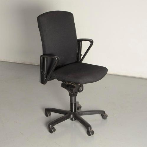 Haworth D5233 bureaustoel, zwart, 1D armleggers, Maison & Meubles, Chaises de bureau, Enlèvement ou Envoi