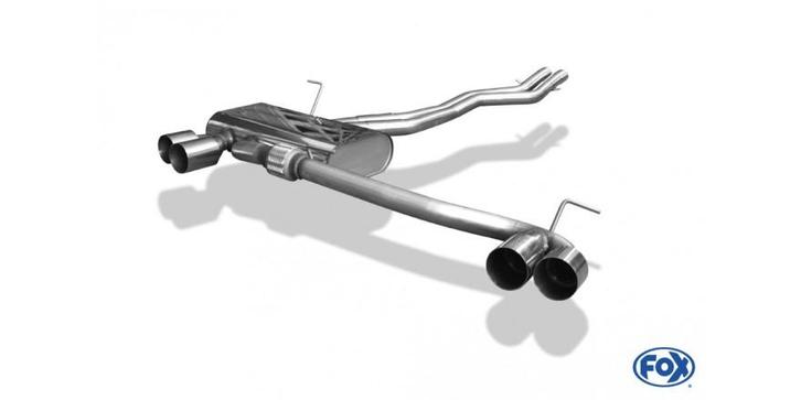 FOX BMW Z4 E85 einddemper uitgang rechts/links - 2x80 type 1, Autos : Pièces & Accessoires, Systèmes d'échappement, Envoi