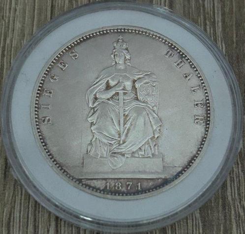 Duitsland, Pruisen Wilhelm I. Thaler 1871 (Zonder, Postzegels en Munten, Munten | Europa | Niet-Euromunten