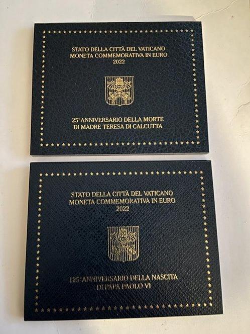 Vaticaan. 2 Euro 2022 Madre Teresa + Paolo VI (2 monete), Postzegels en Munten, Munten | Europa | Euromunten