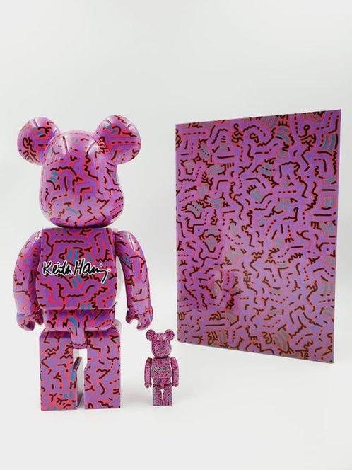 No reserve Keith Haring x Medicom Toy - Be@rbrick x Keith, Antiek en Kunst, Kunst | Schilderijen | Modern