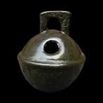 Post-middeleeuws Brons Zeldzaam bewerkte krotelbel / Rare, Antiek en Kunst