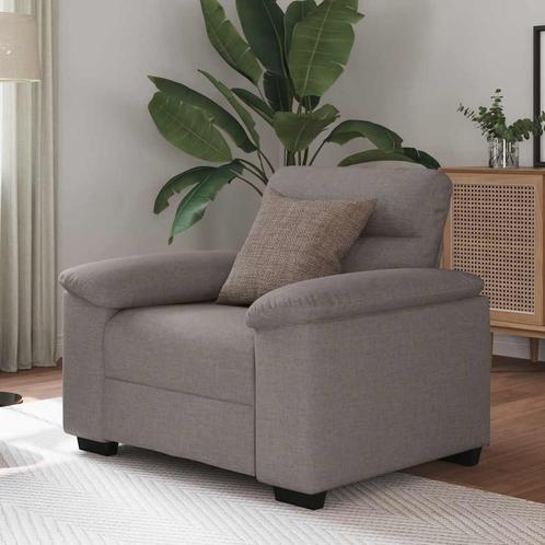 vidaXL Sofastoel Taupe 60 cm Stof, Huis en Inrichting, Zetels | Zetels, Nieuw, Verzenden